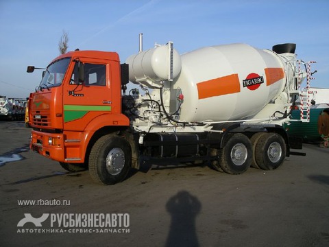 Автобетоносмесители (АБС) 9 кубов Автобетоносмеситель 69366V Tigarbo фото