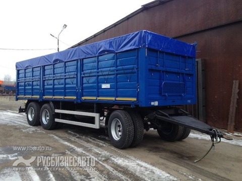 Прицепы и полуприцепы Бортовые и тентованные прицепы Прицеп СЗАП 83053/030 Зерновоз фото