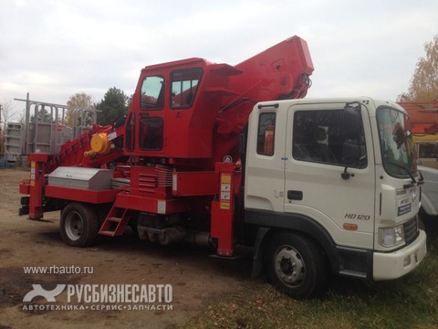 Автокраны, Краны-манипуляторы, Автогидроподъемники (АГП) Телескопические ПСС-132.35 (HS3570) на шасси HD-120 фото