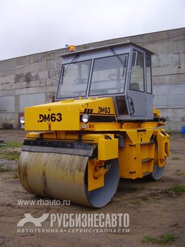 Дорожно-строительная техника Катки дорожные ДМ63 Каток дорожный вальцовый вибрационный самоходный Фото 2