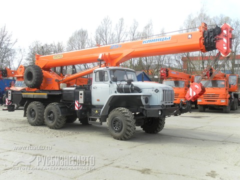 Автокраны, Краны-манипуляторы, Автогидроподъемники (АГП) 25 тонн Автокран КС-55713-3К-4 (ОВОИД) фото